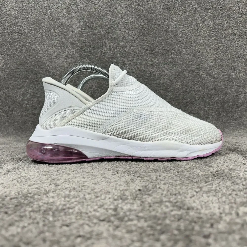 Fabletics Slip-On Performance Womens Size 9 White Knit Athletic Shoes Used